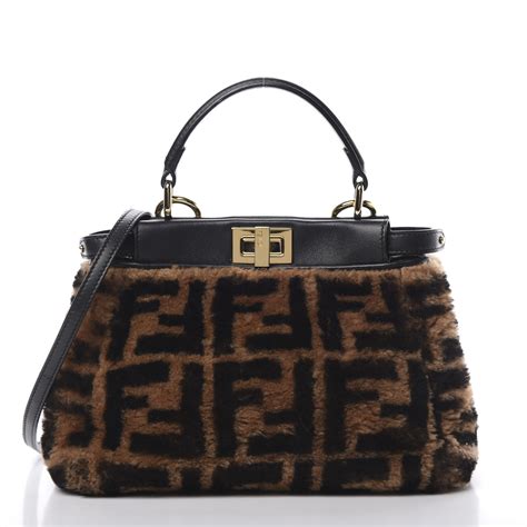 fendi peekaboo mini replaides|Fendi peekaboo mini shearling.